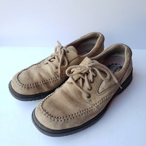 Hush Puppies tan leather lace up shoes